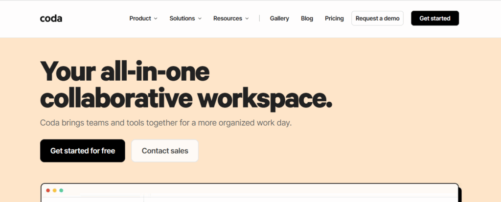 Coda smart documents with tables, formulas, and automations – data-driven Notion alternative for teams and businesses.