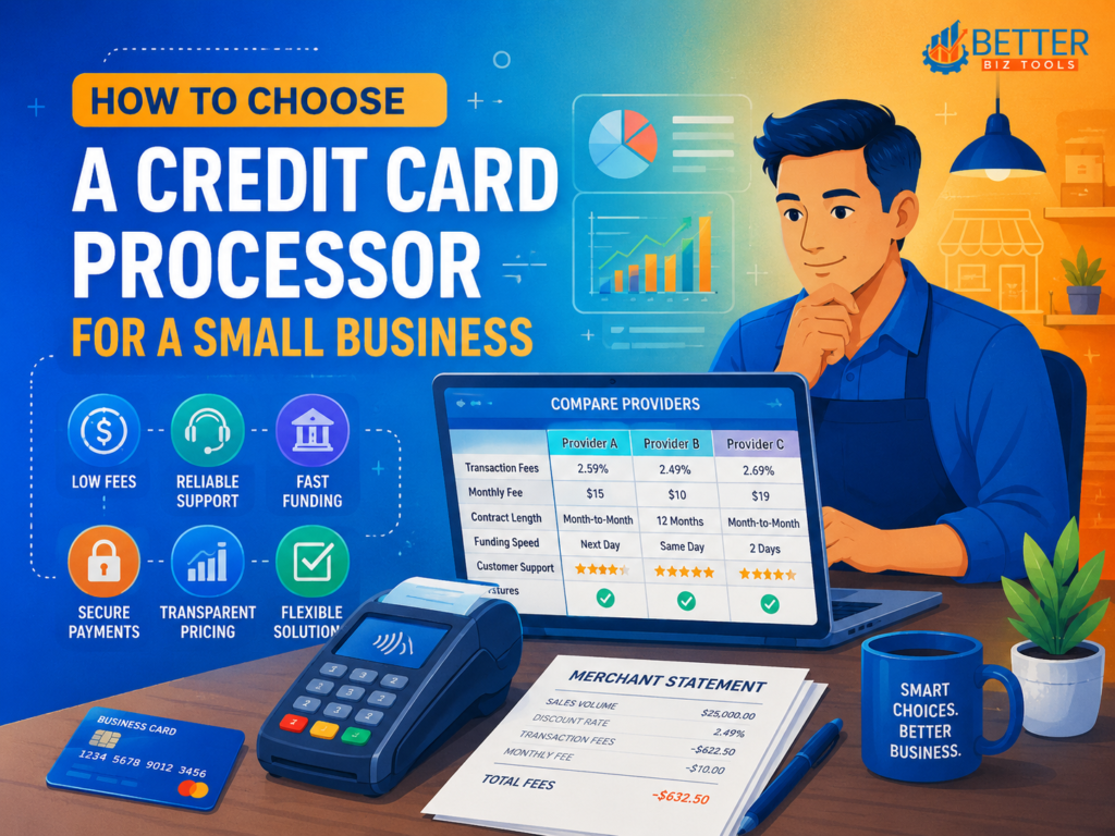 How to choose a credit card processor for a small business